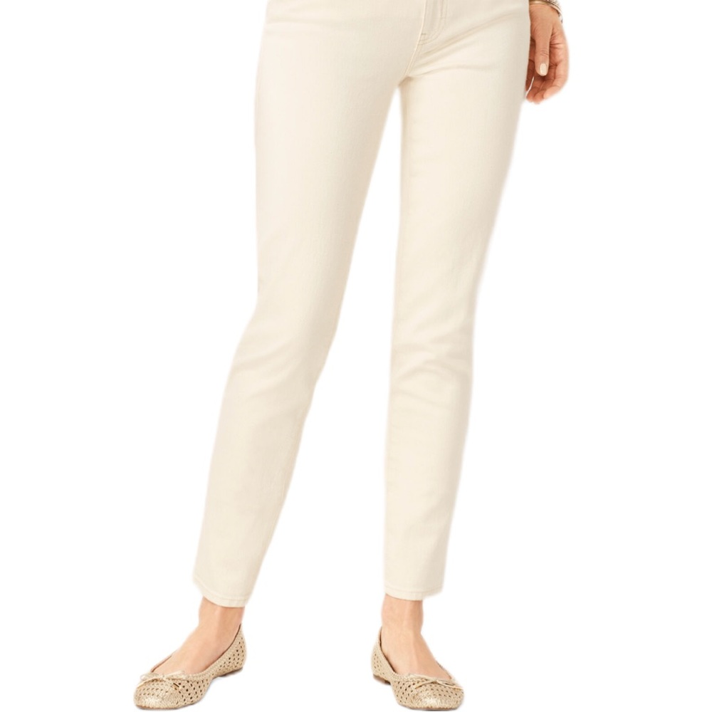 TALBOTS SLIM ANKLE JEANS | Size: 4 | Color: Natural